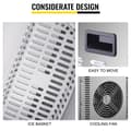 Miniatyrbild 7 av 8: 130W 18kg/dag bärbar elektrisk ismaskin med enkel kontroll, snabb istillverkning, 2 isstorlekar, flexibel användning, genomtänkt design