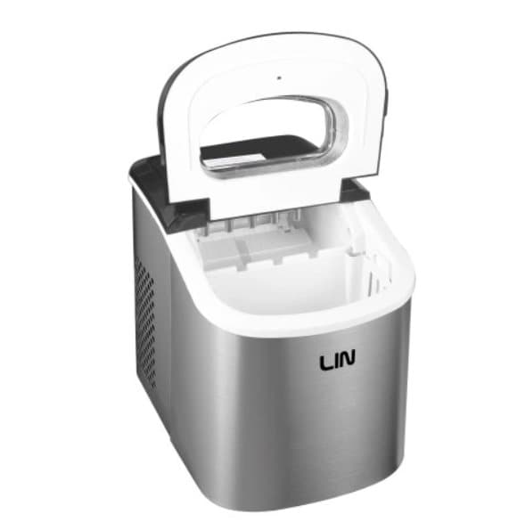 Kannettava jääpalakone LIN ICE PRO-S12 hopea