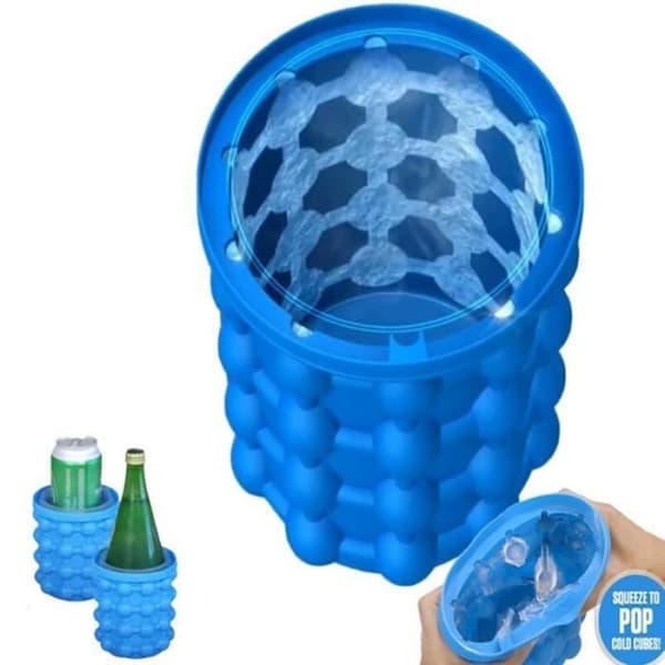 2ST Ice Cube Maker Revolutionerande Genie Utrymmesbesparande Ice Cube Maker Ice Genie köksredskap