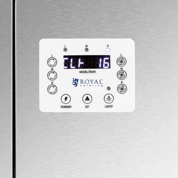 Slushmaskin - 3 x 12 l - LED-belysning - Digital kontrollpanel - Royal Catering