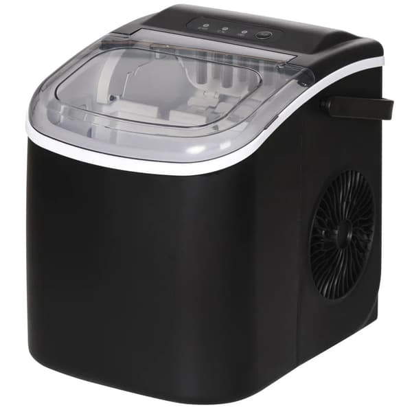 Rootz køkkenmaskiner - Isterningmaskine - Dispenser - Æggeterningmaskine - Rustfrit stål - Sort - 22,2L x 29,4W x 29H cm
