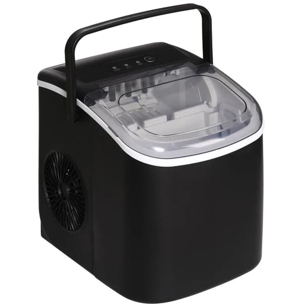 Rootz køkkenmaskiner - Isterningmaskine - Dispenser - Æggeterningmaskine - Rustfrit stål - Sort - 22,2L x 29,4W x 29H cm