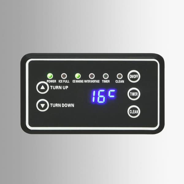 The Living Store isterningmaskine 45 kg/24 timer sølvfarvet -  Isterningmaskiner