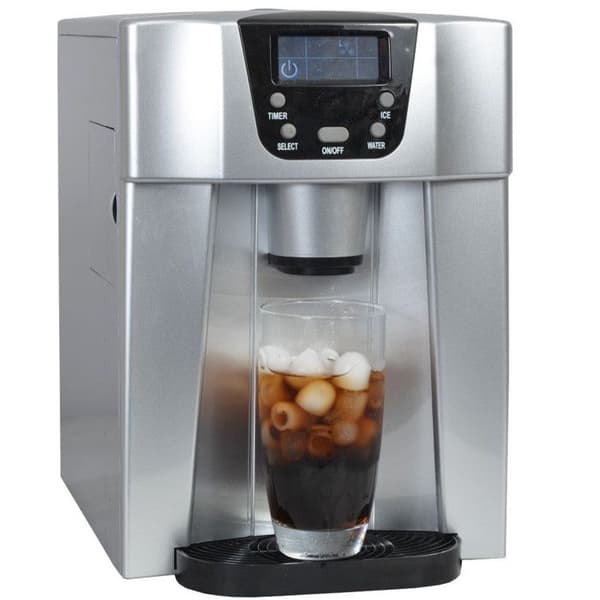 Kökschef Ismaskin 140w 12kg/24h och vattendispenser silver - hzb12eau