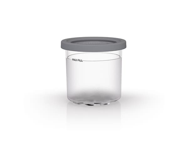 Ninja XSK2PNT300EUK, Grå, Transparent, Ninja Creami NC300EU, 2 styck, 400 g