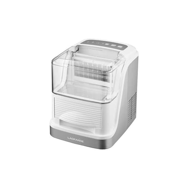 Lagrange Transparence ismaskin - Fristående - 15 kg is på 24 timmar - Grå