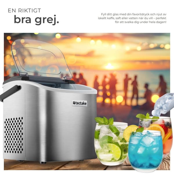 Ismaskin Arctic, 1,2 L, 2 isbitsstorlekar - silver