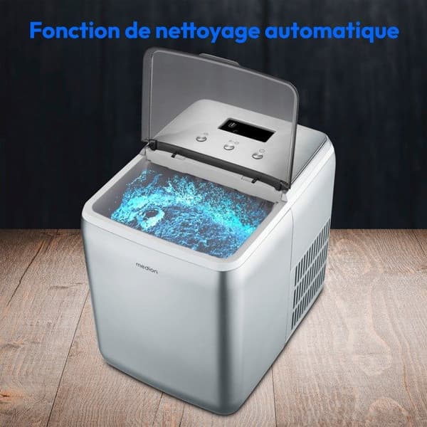 MEDION Isbitsmaskin (liten &amp; stor isbitsstorlek, 2,6 liters vattentank, kort produktionstid ca 10