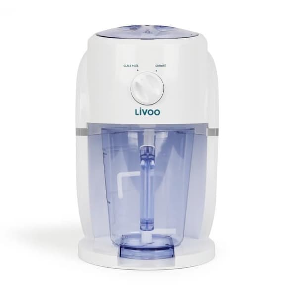 Apparat 2 i 1 granita och krossad is - LIVOO - Vit - Unisex - Fräschör - Gemenskap