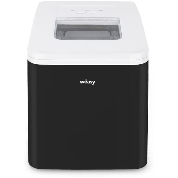 WEASY ismaskin - KW12 - Upp till 12 kg isbitar per dag - 7 till 12 minuters produktion - Svart