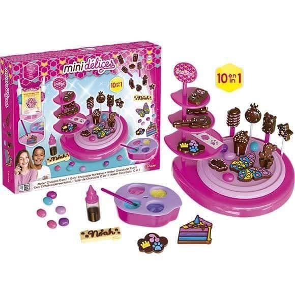 Mini Délices - 10 i 1 chokladverkstad - Konstnärliga aktiviteter - Kreativ matlagning - Från 6 år - Lansay