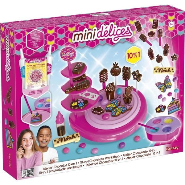 Mini Délices - 10 i 1 chokladverkstad - Konstnärliga aktiviteter - Kreativ matlagning - Från 6 år - Lansay