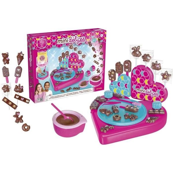 LANSAY Mini Delights Matlagningsspel Min Superchokladverkstad 5 i 1 - Flicka - från 6 år