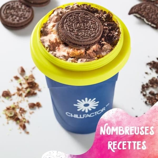 Chillfactor granitamugg - Bandai - Slumpmässig färg Blå, Rosa eller Grön - levereras med sugrör