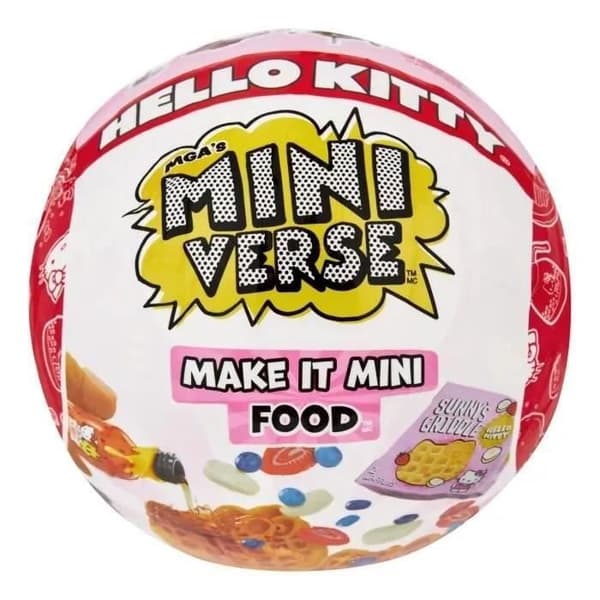 MGA Miniverse - Hello Kitty - Luova peli - Juomia tai ruokaa - Luovat ja koristeelliset hartsiharrastukset - Ei-syötävä - 8 vuotta vanha