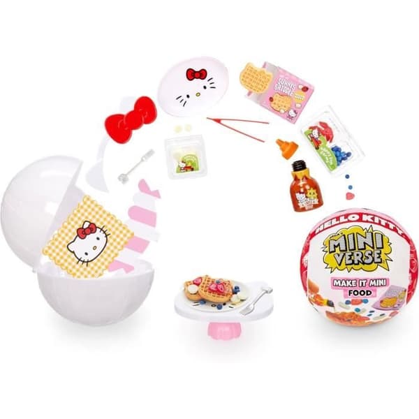 MGA Miniverse - Hello Kitty - Luova peli - Juomia tai ruokaa - Luovat ja koristeelliset hartsiharrastukset - Ei-syötävä - 8 vuotta vanha