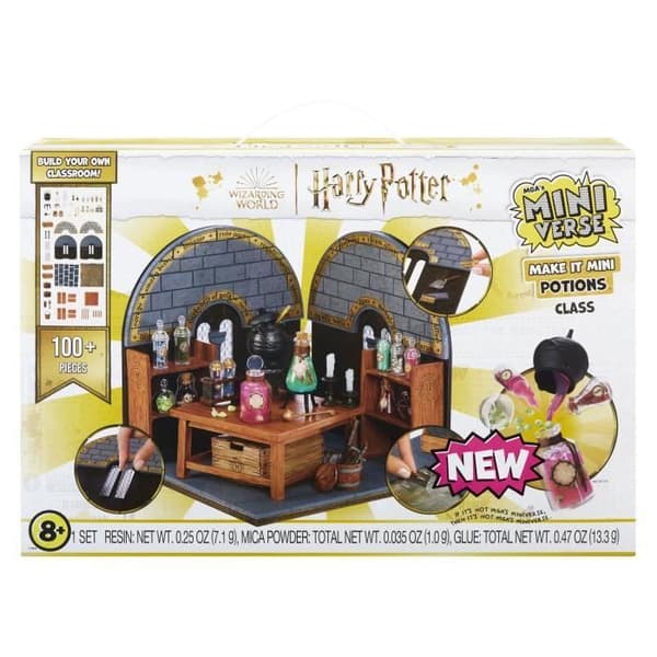 MGA Miniverse - Harry Potter - Kreativt spel - Miniset Hogwarts Potions Class - Kreativ och dekorativ resinfritid