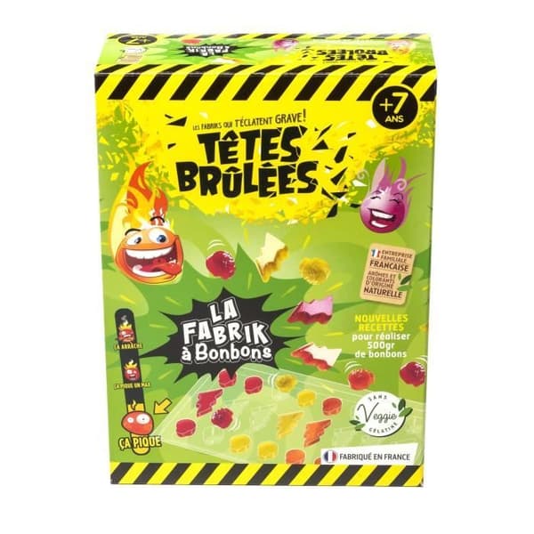 TETES BRÛLÉES 430399 - La Mini Fabrik a Bonbons - Naturliga smaker och färgämnen