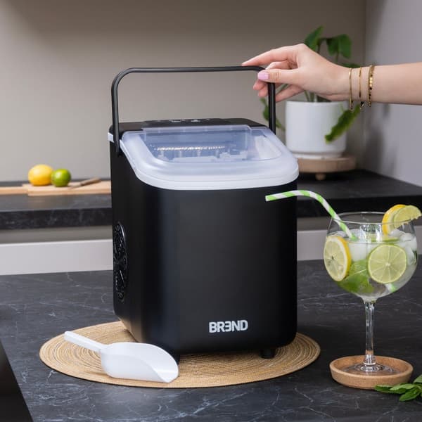 BREND BR-2213 Isblokningsmaskine med ske - Bærbar isblokningsmaskine – Sort