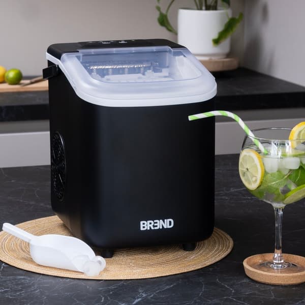 BREND BR-2213 Isblokningsmaskine med ske - Bærbar isblokningsmaskine – Sort
