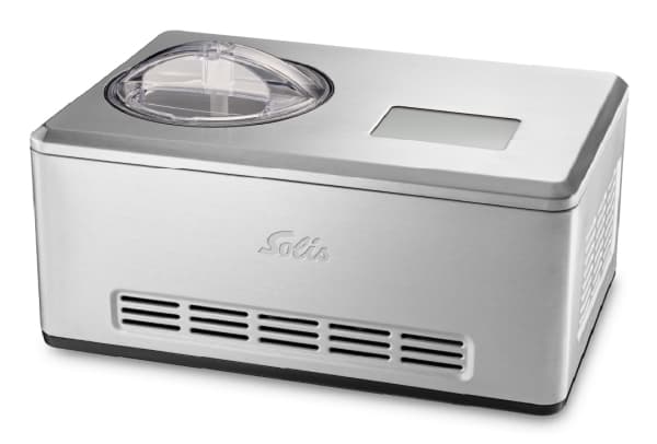 Solis Gelateria Pro Touch, Kompressor ismaskine, 2 L, 1 skåle, Grå, Rustfrit stål, Berøring