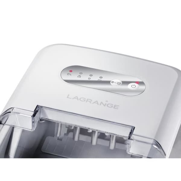 LAGRANGE EXPRESS V2 ismaskin - 120W - 12kg/24h - 2 isbitsstorlekar - 2,1L - Självrengörande - Grå