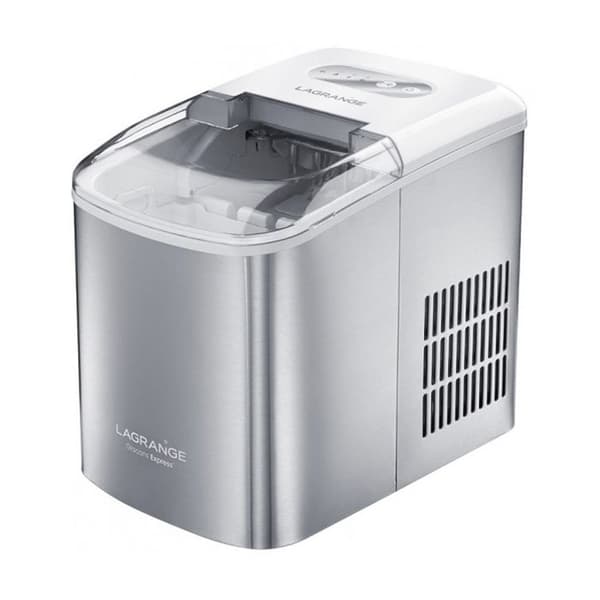 LAGRANGE EXPRESS V2 ismaskin - 120W - 12kg/24h - 2 isbitsstorlekar - 2,1L - Självrengörande - Grå
