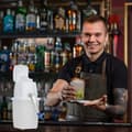 Miniatyrbild 5 av 6: Relaxdays Ismaskin, manuell apparat, vev, tillbehör för bar, cocktails, kalla drycker, vit - blå