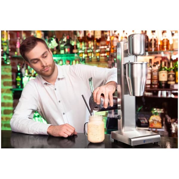Royal Catering Milkshakemaskin - 1 L - 15 000 rpm - Rostfritt stål