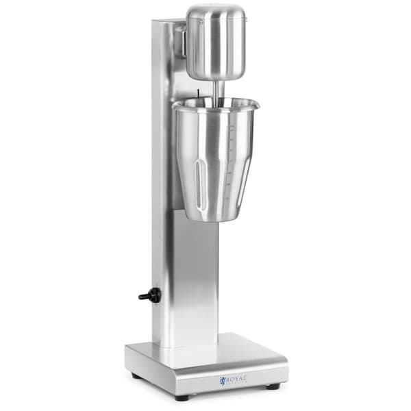 Royal Catering Milkshakemaskin - 1 L - 15 000 rpm - Rostfritt stål