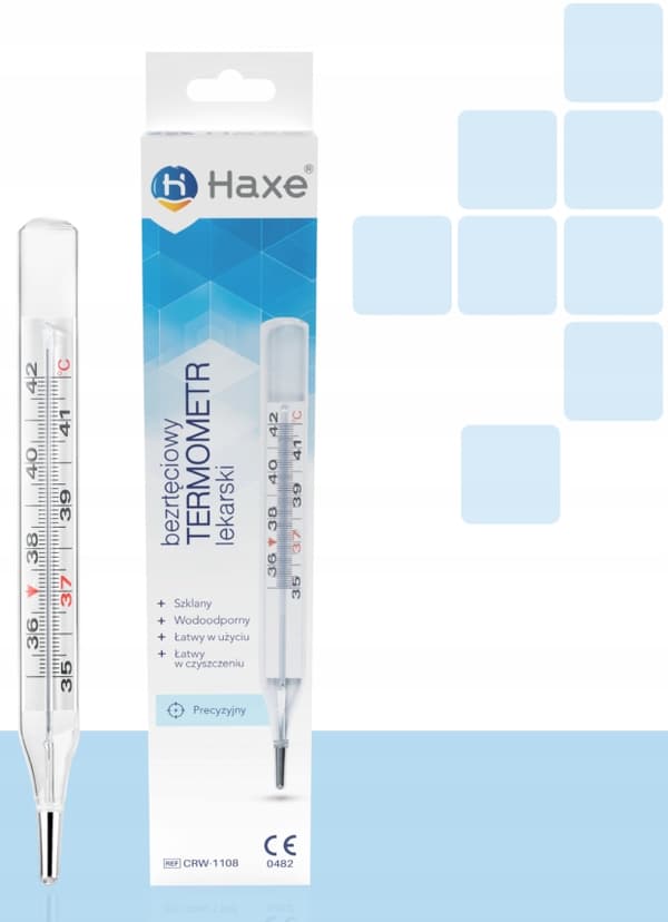HAXE elohopeavapaa lääketieteellinen lämpömittari CRW-1108