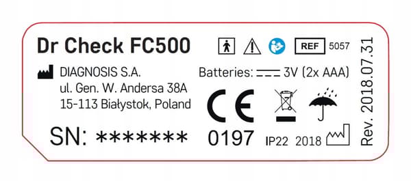 DR CHECK kosketukseton infrapunalämpömittari FC 500 1 kpl