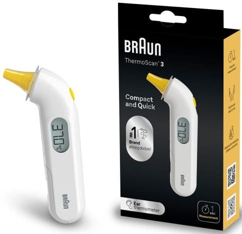 BRAUN IRT3030 Thermoscan-korvalämpömittari 1 kpl