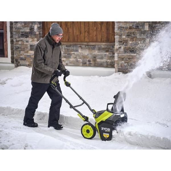 RYOBI - 36V MAXPOWER Borstlös snöslunga - arbetsbredd 45cm - max. 8 m + 4,0 Ah batteri & laddare. -RY36STX45A-140