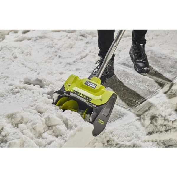 18V RYOBI snöslunga - arbetsbredd 25 cm - röjningsdjup 15 cm - max. 6 m - Utan