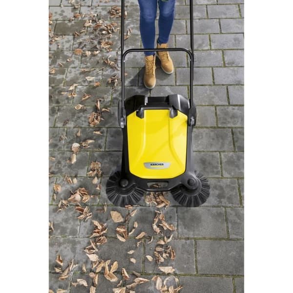 KARCHER S 4 Twin mekanisk sopmaskin - Gul och svart - 20 L soptunna
