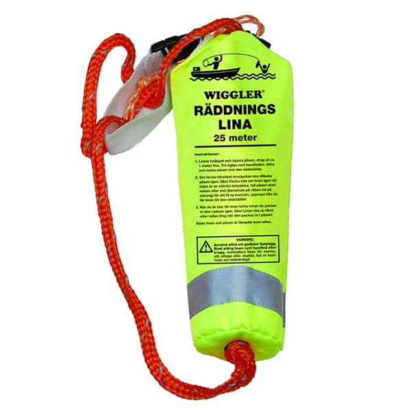 räddningslina, kastlina, WIGGLER RÄDDNINGSLINA 25 meter
