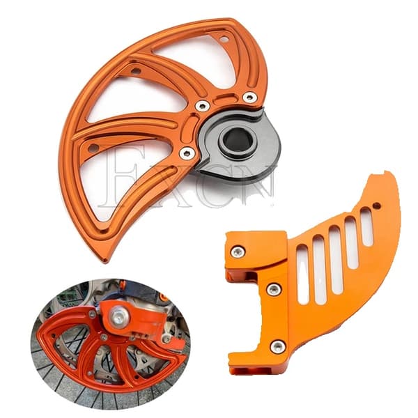 Bromsskiva Skyddsgaller, Fram- och Bakskydd, Passar olika KTM-modeller, Orange Fram Bak