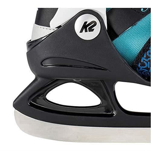 Skates - K2 - Marlee - Flicka - Svart och Ljusblå - Justerbara storlekar XS till L