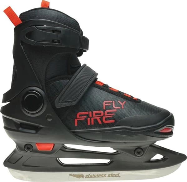 Firefly - 419954 - Alpha Soft III Adj Hockeyskor för vuxna unisex, Svart/Röd, 33