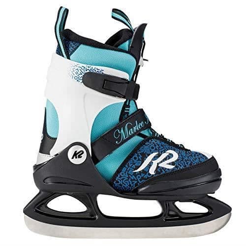 Skates - K2 - Marlee - Flicka - Svart och Ljusblå - Justerbara storlekar XS till L