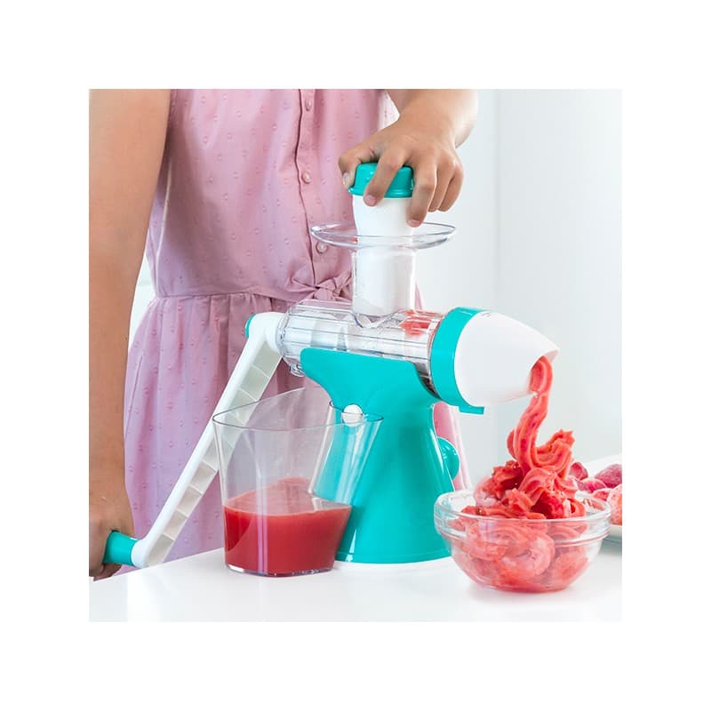 Juice- och glassmaskin med vev Juicy Joy