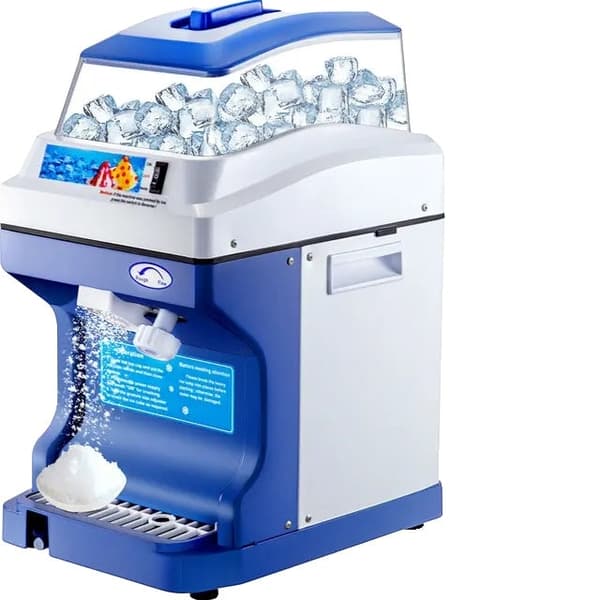 Output Elektrisk Ismaskin - 250/300-Watt Kopparmotor, 420 Rostfritt Stålblad, 265/441 lbs (120/200 kg) Per Timme Produktion