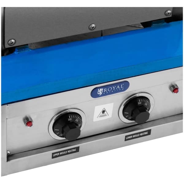 Royal Catering Våffeljärn för glasstrutar - 100–120 våfflor/timme - 55 x 70 mm - Royal Catering