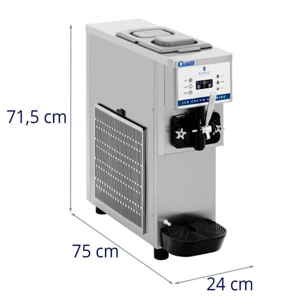 Mjukglassmaskin - 800 W - 13 l/h - LED - Royal Catering