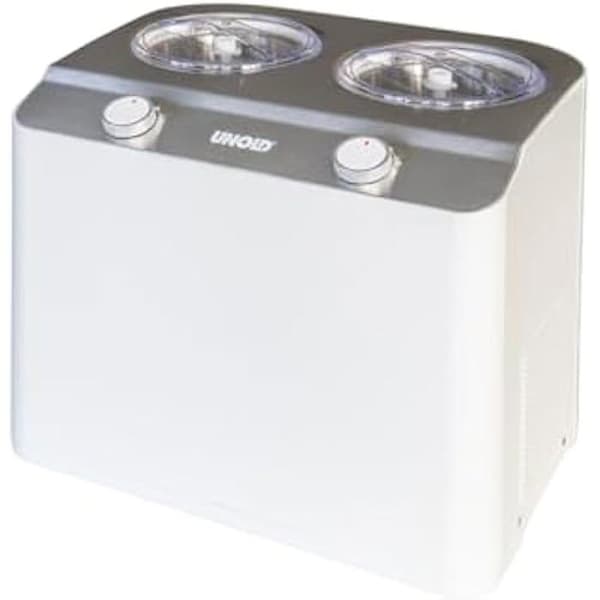 Unold Doppio Kompressor för Glassmaskin 2,4 L 250 W Satin Stål, Vit