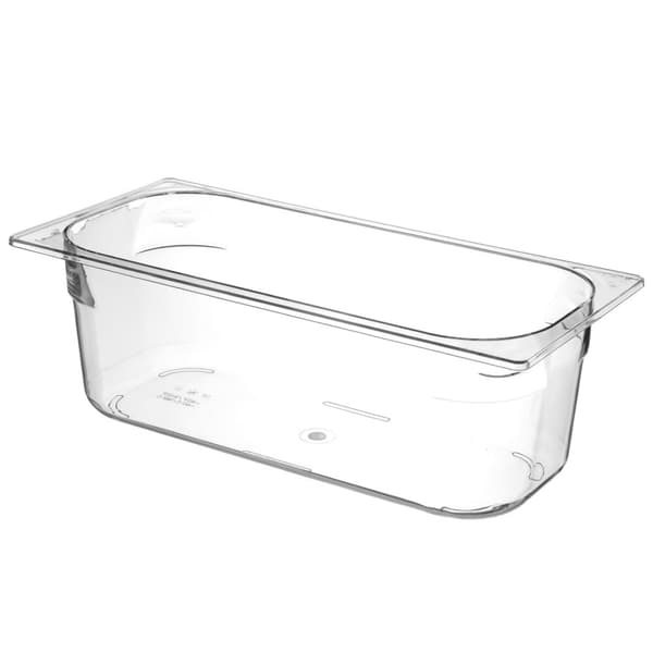 Polycarbonat isbeholder 360x165x120mm - gennemsigtig 5L - HENDI 807026