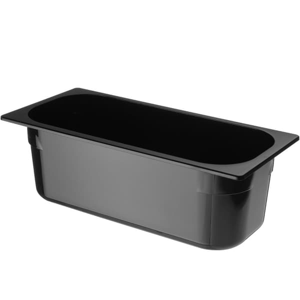 Polykarbonaattijäätelöastia 360x165x120mm - musta 5L - HENDI 807033