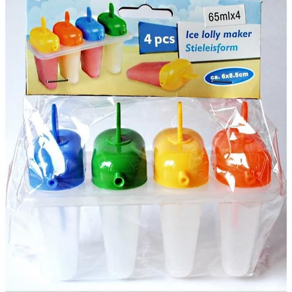 Glasmuggar - Kök - Set om 4 - Varierande färger - 65 ml - Tål diskmaskin