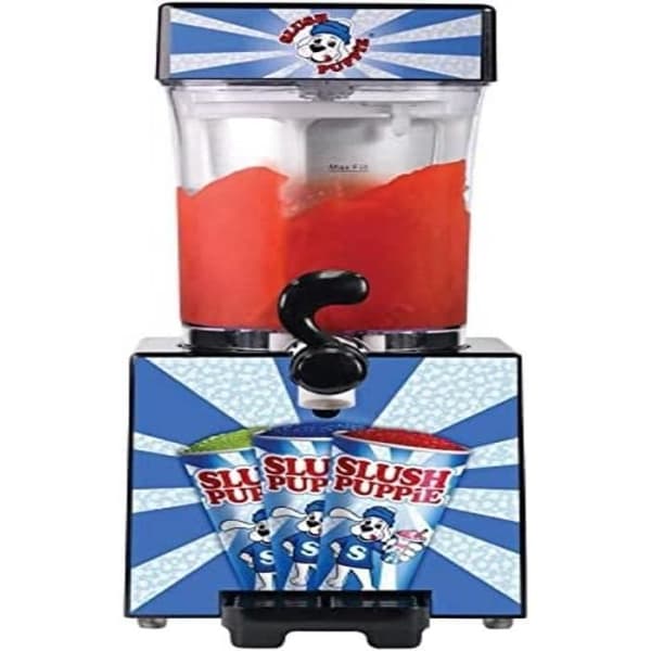 Maskin för granité - Slush Puppie - 1L - Svart - Snabb tillverkning på 20 min - Sirap som tillval